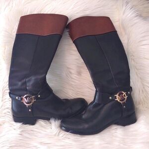 Michael Kors✨🤎🖤Black and Brown Over the Knee Boots